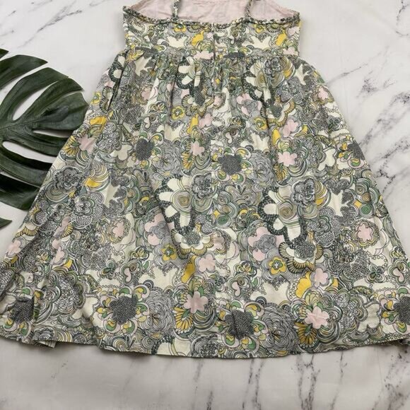 Liberty of London Target Girls Sundress Size XL Green Yellow Floral Pockets - Picture 12 of 12